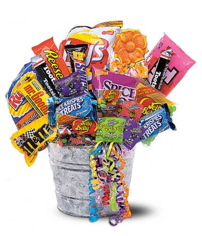 Candy Gift Basket Bucket