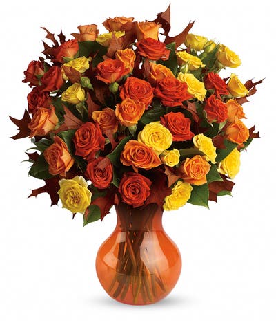 Fabulous Flirty Orange Roses Bouquet
